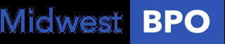 Midwest BPO logo with blue text on black background and white BPO text on blue background